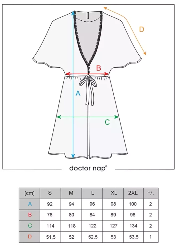 SWS.5102 Szlafrok Doctor Nap - black