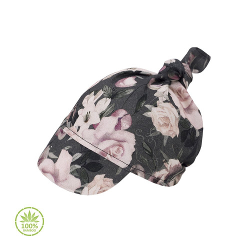 Chustka z daszkiem na gumce 100% Bamboo Woodland- Makaszka