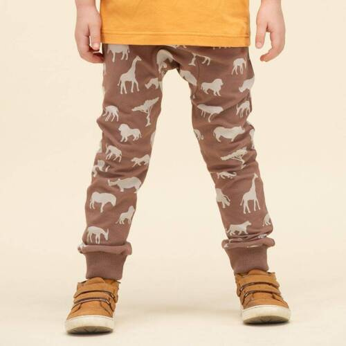 Safari Pinokio Leginsy dziecięce - afryka brązowy