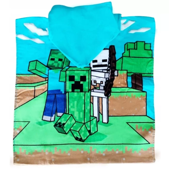 Minecraft Faro Poncho dla dzieci ręcznik z kapturem