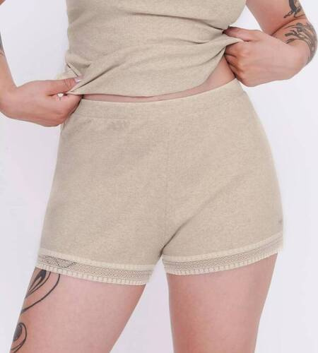 GO Ribbed Short krótkie spodenki Sloggi - Grey Combination