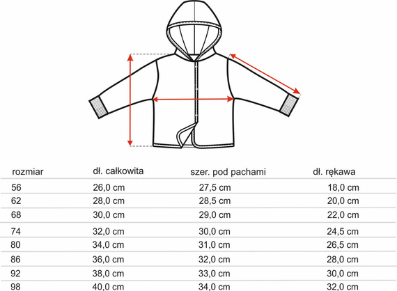 ABN-4718/POM Cute Cars Kurtka niemowlęca z bawełny organicznej Nini pomarańczowy