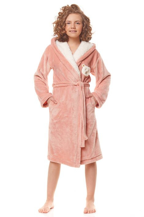 2152 L&L Szlafrok dziecięcy - sucha róża