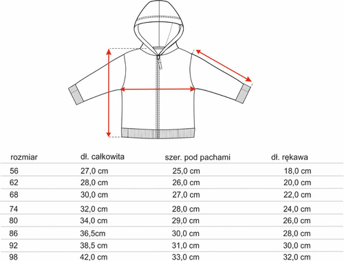 ABN-4717/POM Cute Cars Bluza dresowa rozpinana z bawełny organicznej Nini pomarańczowy