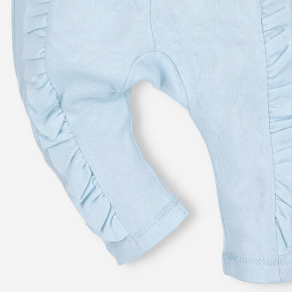 Sunny Spodnie dresowe z bawełny organicznej Nini błękitny