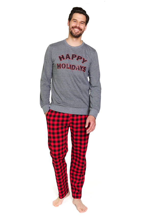 7344 Piżama męska Dark Grey Doctor Nap – 100% bawełna