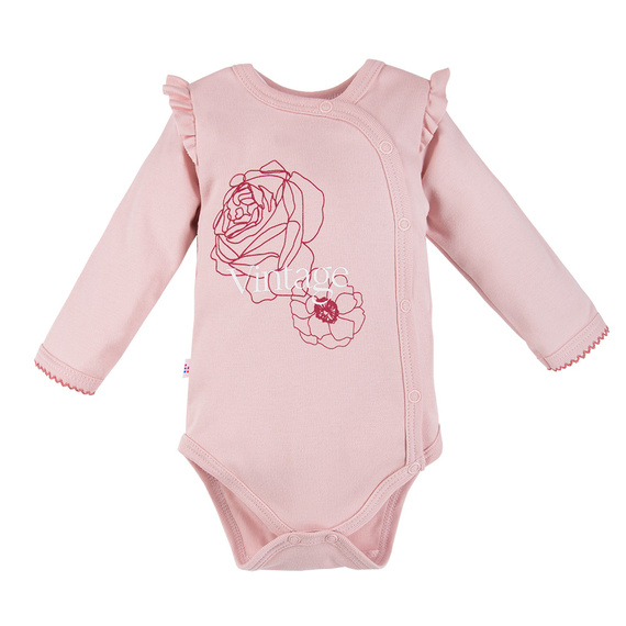 Roses Eevi Rozpinane body z długim rękawem - jasny róż