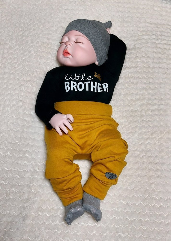 "Little Brother" Bambarillo Body z długim rękawem szary