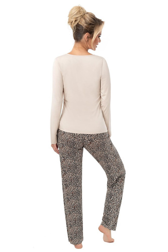 Piżama damska Donna Omari Long – długi rękaw, wiskoza, elegancja i komfort