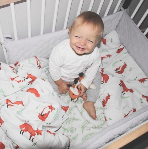 Pościel z wypełnieniem Paprocie - Makaszka