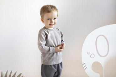 Bluzka wciągana "Slow Life" Pinokio - beż druk