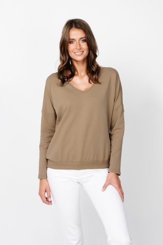 Karina Bluza damska Fashion - camel