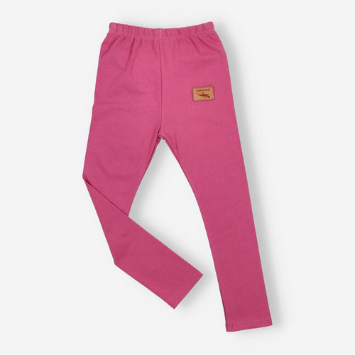 KAR-0041/ROZ Legginsy dziewczęce Lagarto Verde - różowy