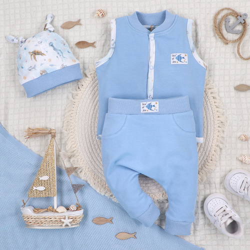 ABN-5457 Sea Of Joy Dziecięce spodnie dresowe Nini – bawełna organiczna, wygodny pas