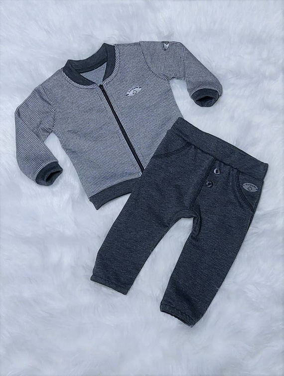 Miłosz Bambarillo Komplet katana + spodnie szary