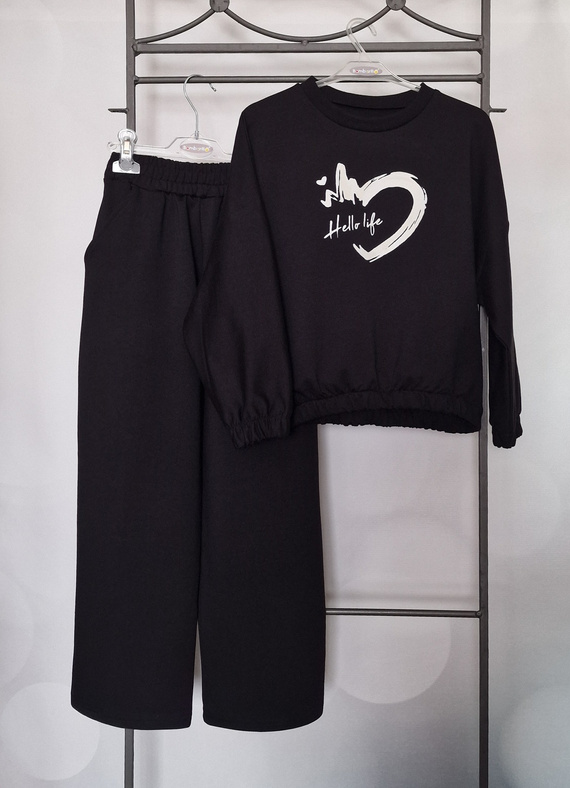 Gaja Bluza dziecięca Bambarillo czarny | Elastyczna dresówka z bawełny