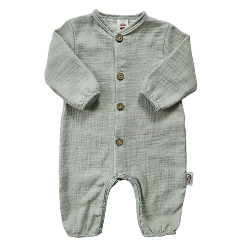 "Just Muslin Blue" Makoma Pajac muślinowy