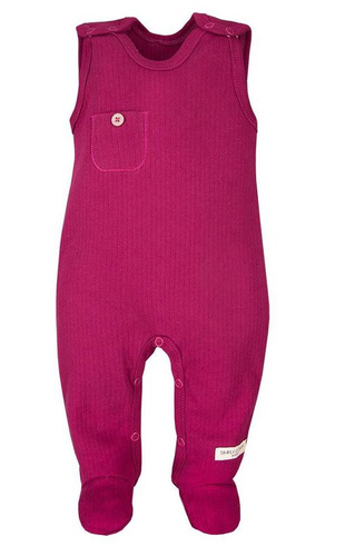 "Simply Comfy" Ewa Klucze Śpiochy niemowlęce z kieszonką- wrzos