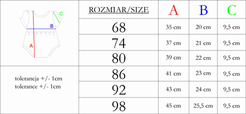 Rampers z krótkim rękawem 212152 Tola Nicol