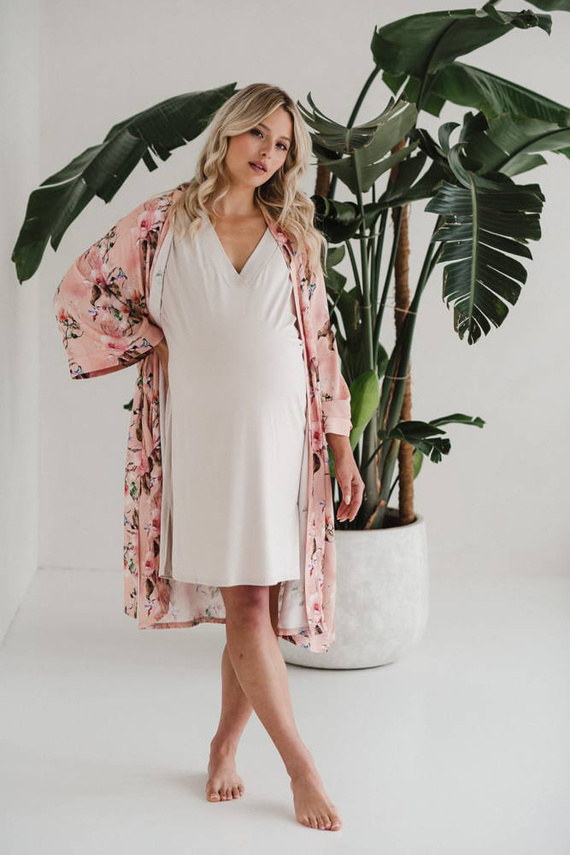 Rajskie ptaki szlafrok bambusowy Milk&Love