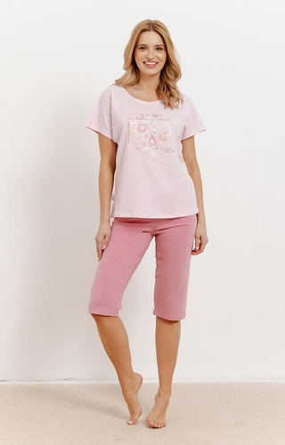 3413 Isla  Piżama Damska Taro- różowy