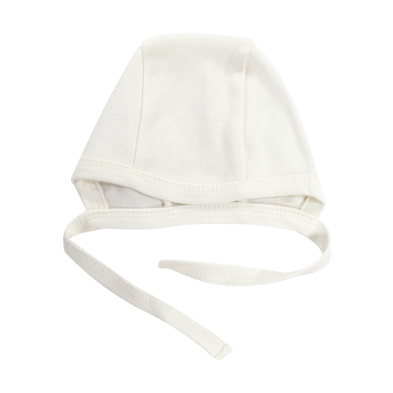 CKB003 Basic Mamatti Czapka wiązana - ecru
