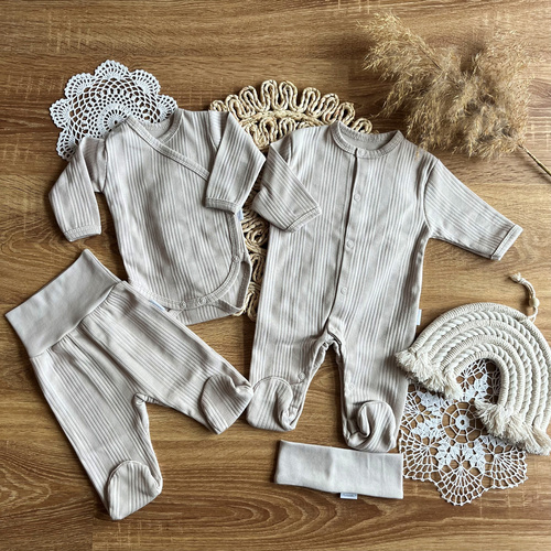 Komplet 4-częściowy WPAB015 Mamatti - beżowy