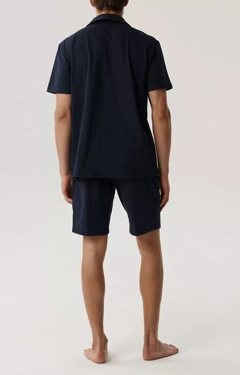 BNMP-003 Piżama męska krótki rękaw, Atlantic- granatowa