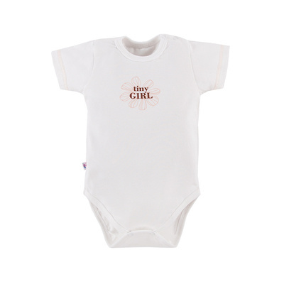 Daisy Eevi Body dziecięce z krótkim rękawem - biały