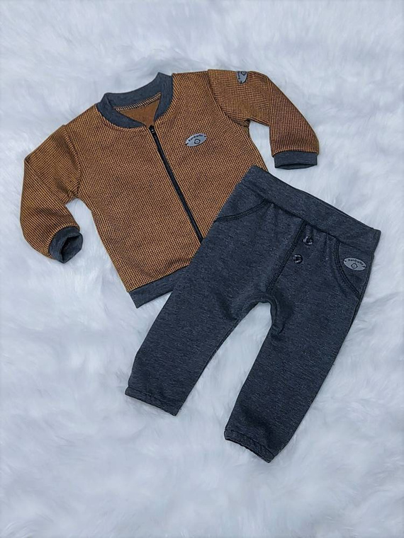 Miłosz Bambarillo Komplet katana + spodnie szary