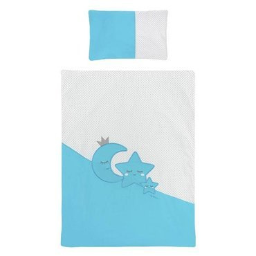 "MAGICZNE GWIAZDKI"  Pościel 2-elementy Belisima - turkus