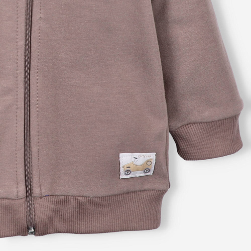 Cute Cars Bluza dresowa z kapturem z bawełny organicznej Nini pomarańczowy