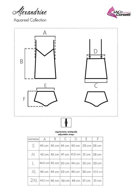 Alexandrine Komplet damski LivCo Corsetti Fashion
