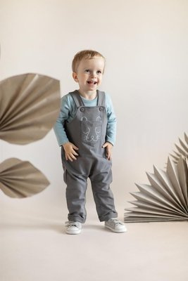 Slow Life Pinokio Ogrodniczki niemowlęce - grafit