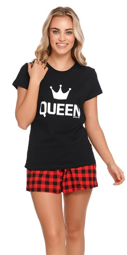 9943 Piżama Damska Doctor Nap - red