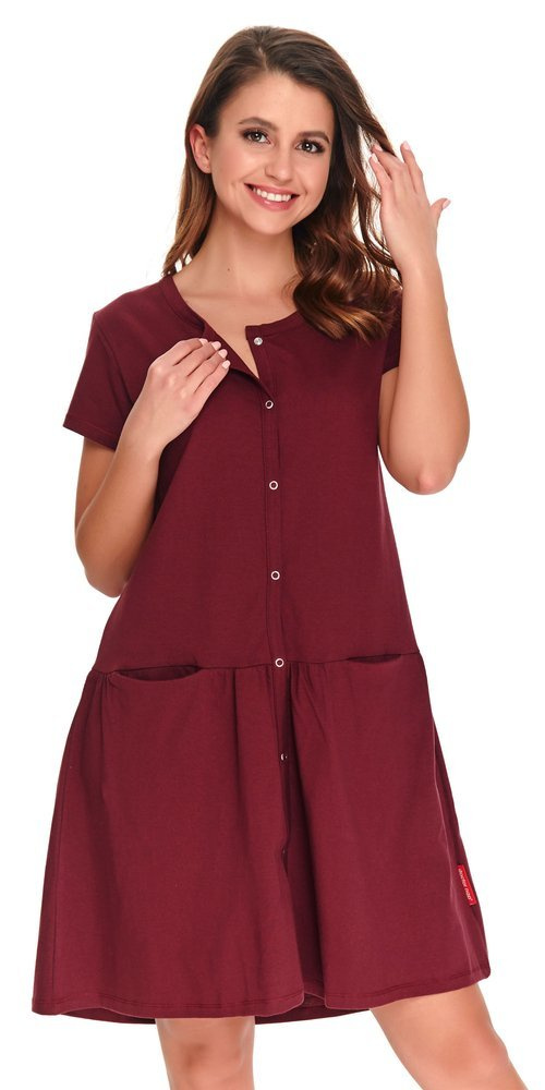 9445 Koszula Nocna ciążowa i do karmienia Doctor Nap - sangria