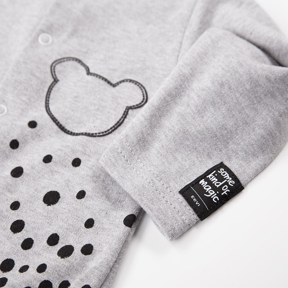 Magic Eevi Pajac z nadrukiem- szary