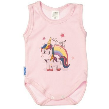Jednorożec Martex body niemowlęce ramiączkach różowy 