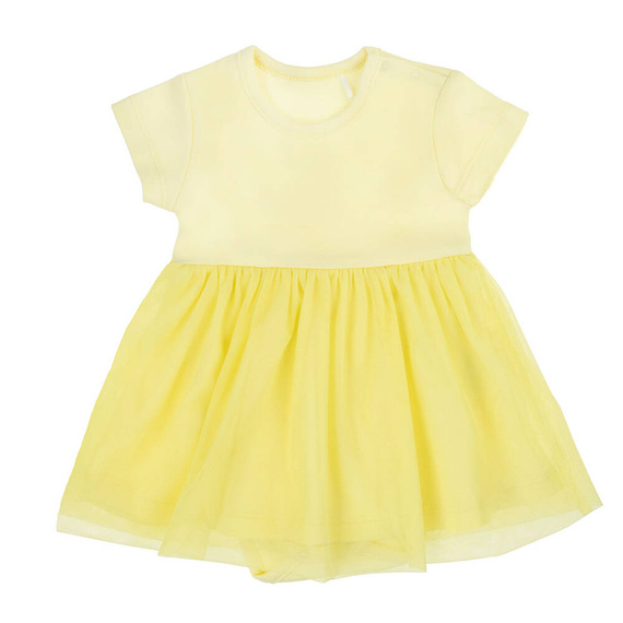 141271 Nicol Sukienko-body - żółty