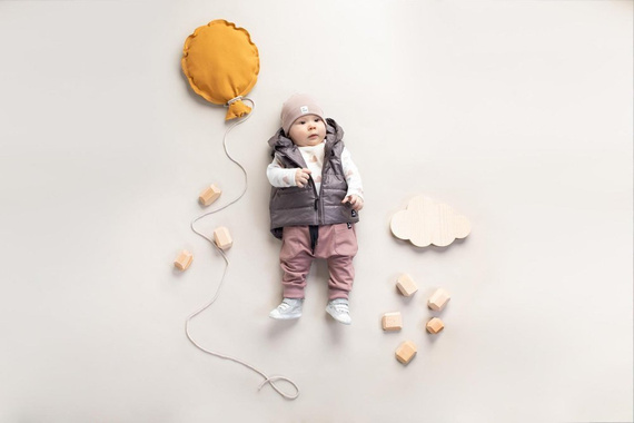 "Dreamer" Pinokio Kamizelka rozpinana dziecięca - szary