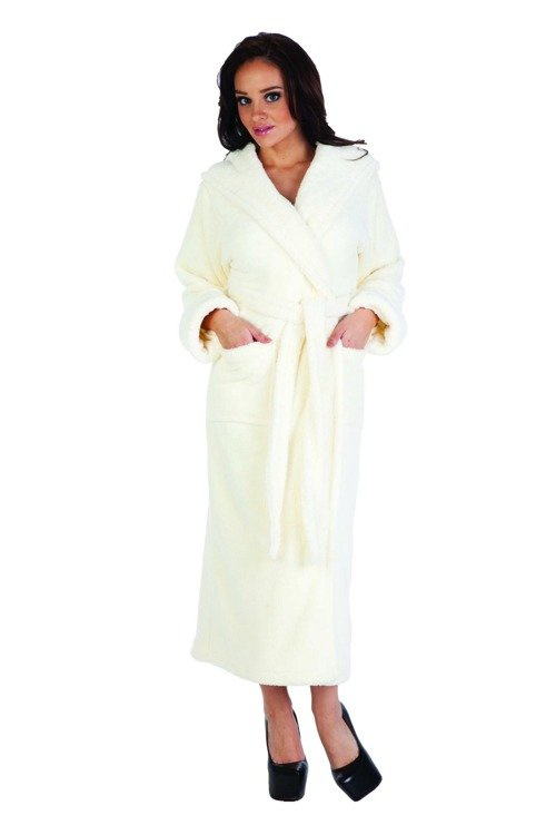 807 Luna II Długi Szlafrok Damski Forex - ecru