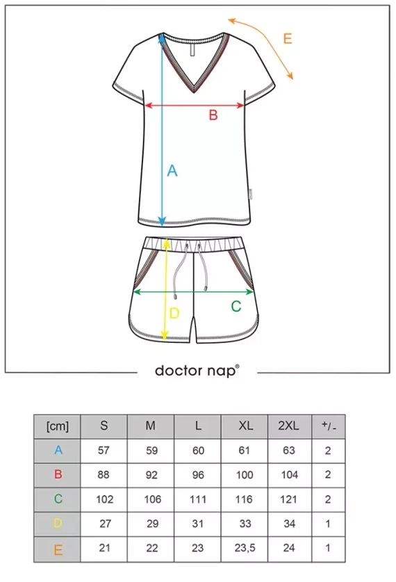 5117 Piżama Damska Doctor Nap - navy blue