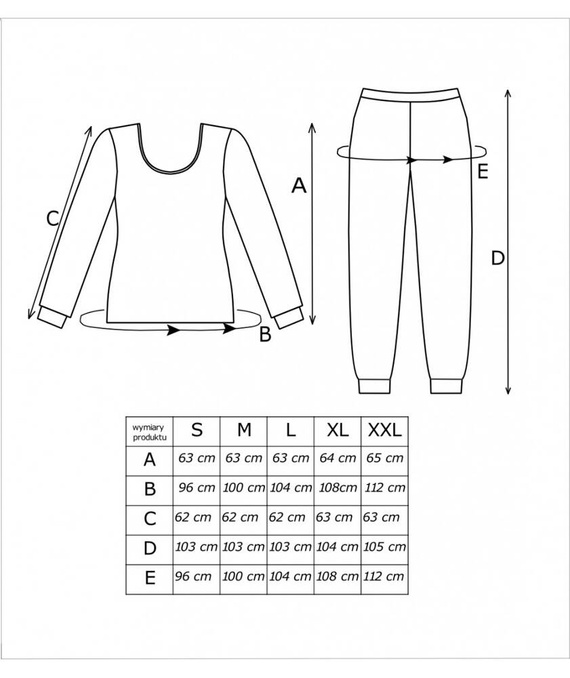 Sweet Long Piżama damska Donna ecru