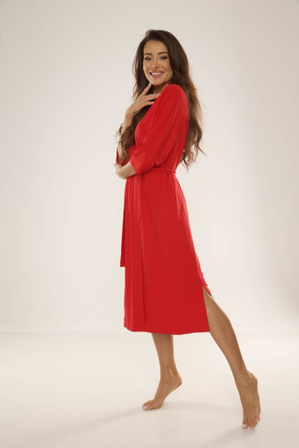 942 Visa Szlafrok Długi De Lafense - czerwony 589