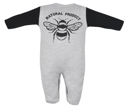 Pajac niemowlęcy "BEE" Koala- czarny