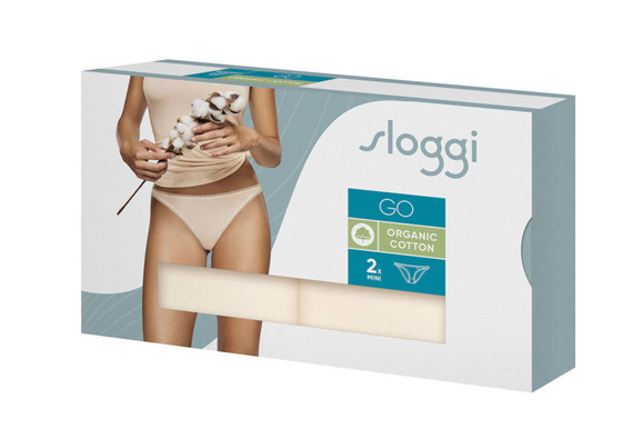 Figi mini 2 pak Damskie Sloggi go - fresh powder