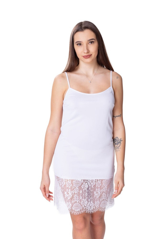 86465 Corsa Koszula nocna z koronką Mewa biały
