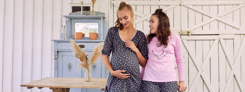 Antilia koszula nocna 3/4 rękaw Italian Fashion - druk