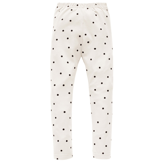 Tres Bien Pinokio Leginsy dziecięce - ecru groszki