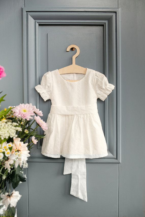 Charlotte Pinokio Sukienka, krótki rękaw - ecru